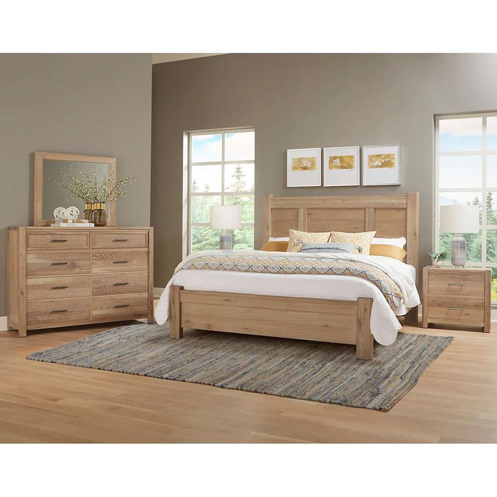 Vaughan Bassett - Crafted Oak - LMCo Home Ben Cal King Poster Bed - 795-668-866-944-MS1 veiw 3