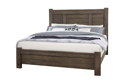 Vaughan Bassett - Crafted Oak - LMCo Home BenS King Poster Bed - 793-668-866-922-MS1 veiw 2