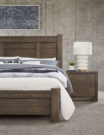 Vaughan Bassett - Crafted Oak - LMCo Home BenS King Poster Bed - 793-668-866-922-MS1 veiw 3