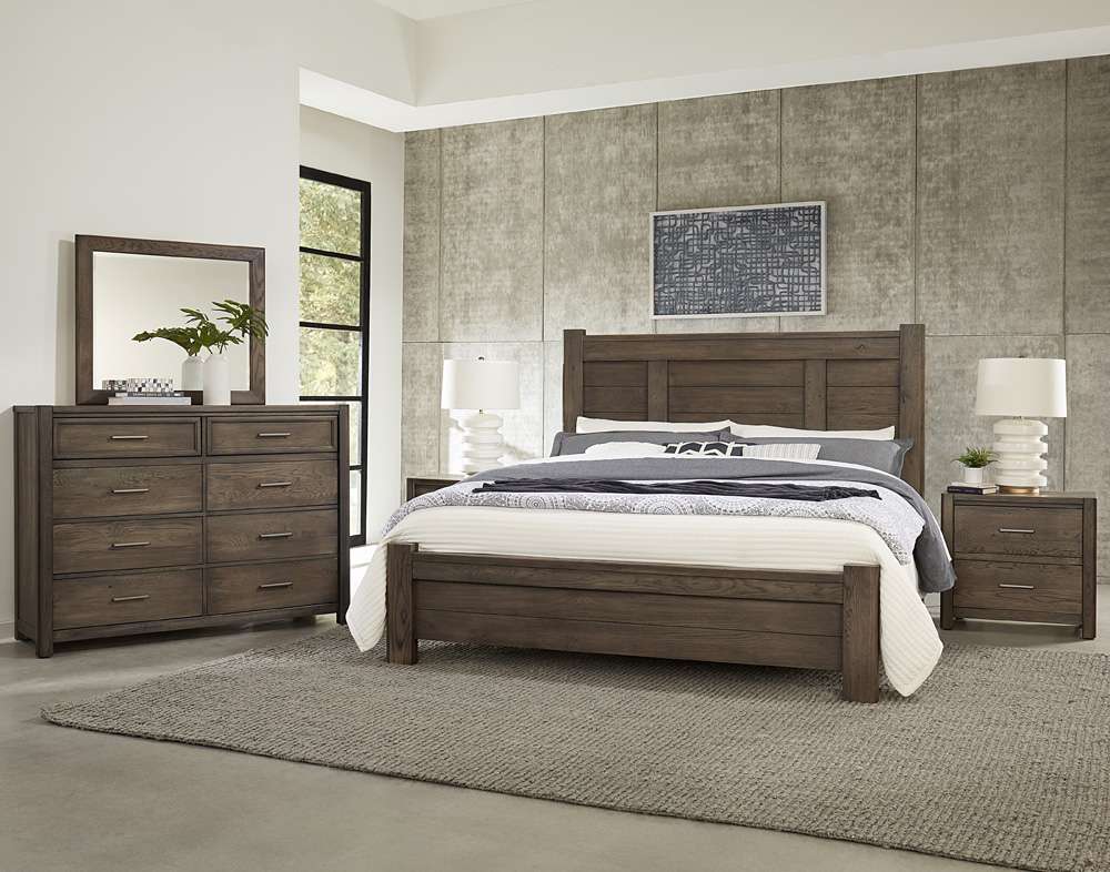 Vaughan Bassett - Crafted Oak - LMCo Home BenS King Poster Bed - 793-668-866-922-MS1 veiw 5