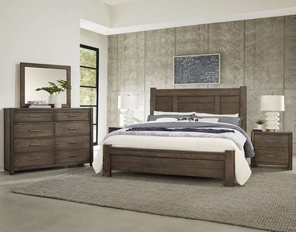 Vaughan Bassett - Crafted Oak - LMCo Home BenS King Poster Bed - 793-668-866-922-MS1 veiw 5