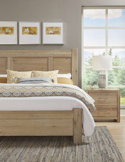 Vaughan Bassett - Crafted Oak - LMCo Home BenS King Poster Bed - 795-668-866-922-MS1 veiw 4