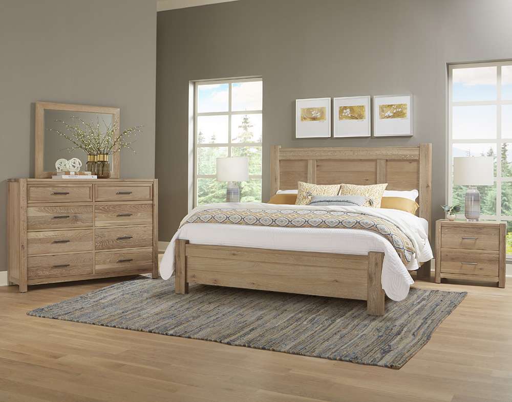 Vaughan Bassett - Crafted Oak - LMCo Home BenS King Poster Bed - 795-668-866-922-MS1 veiw 6