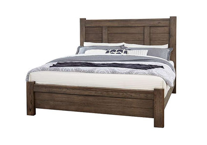Vaughan Bassett - Crafted Oak - LMCo Home BenS Queen Poster Bed - 793-558-855-922 veiw 1