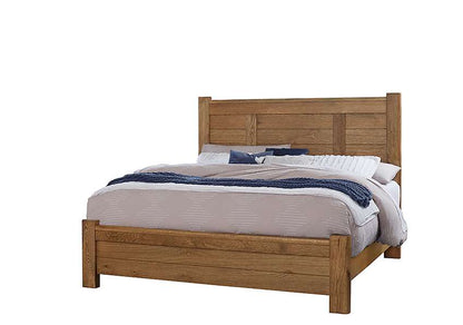 Vaughan Bassett - Crafted Oak - LMCo Home BenS Queen Poster Bed - 790-558-855-922 veiw 1