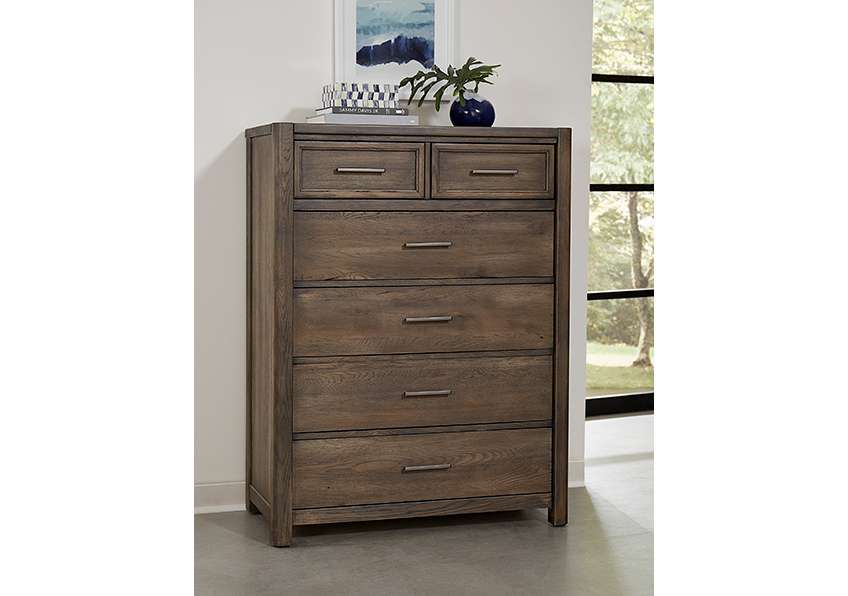 Vaughan Bassett - Crafted Oak - LMCo Home Chest With 5 Drawers - 793-115 veiw 4