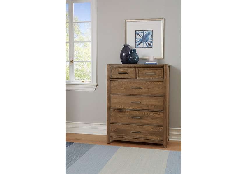 Vaughan Bassett - Crafted Oak - LMCo Home Chest With 5 Drawers - 790-115 veiw 4