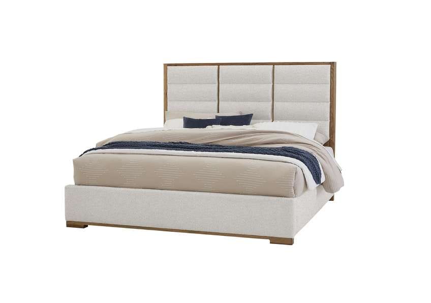 Vaughan Bassett - Crafted Oak - LMCo Home ErinS King Uph - Oatmeal - 790-661B-166B-822B veiw 1