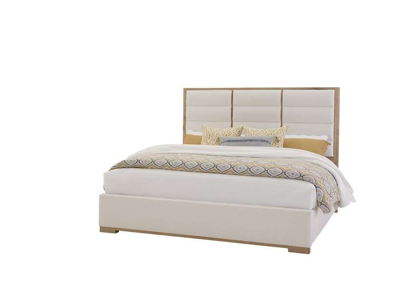 Vaughan Bassett - Crafted Oak - LMCo Home ErinS King Uph - Oatmeal - 795-661B-166B-822B veiw 1