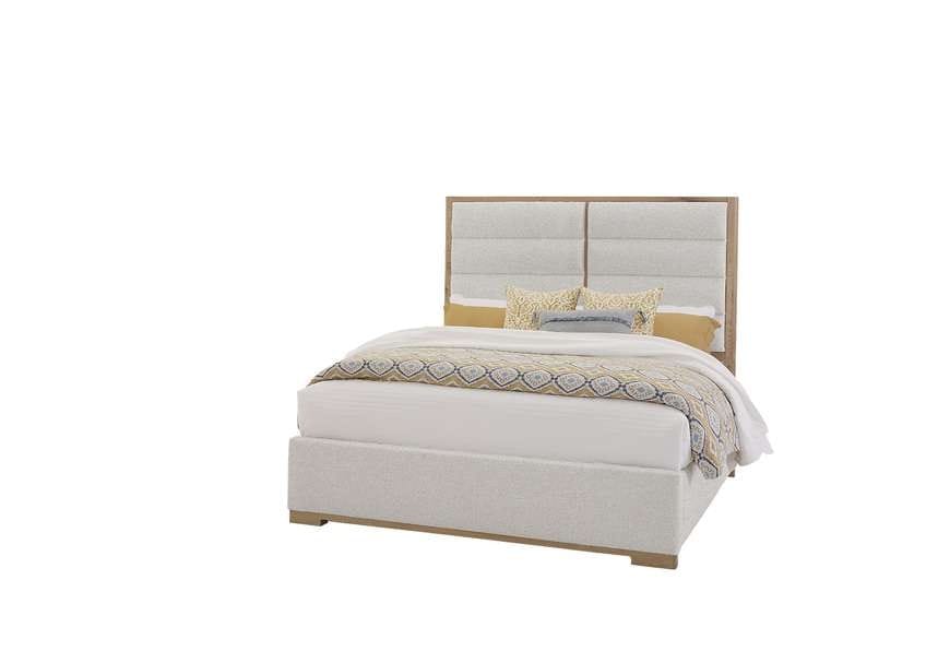 Vaughan Bassett - Crafted Oak - LMCo Home ErinS King Uph - Oatmeal - 795-661B-166B-822B veiw 2
