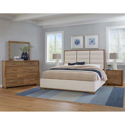 Vaughan Bassett - Crafted Oak - LMCo Home ErinS King Uph - White - 790-661A-166A-822A veiw 2