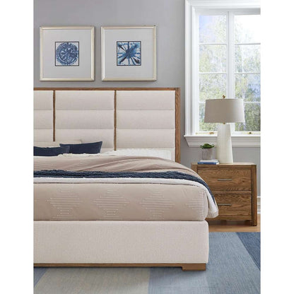 Vaughan Bassett - Crafted Oak - LMCo Home ErinS King Uph - White - 790-661A-166A-822A veiw 3