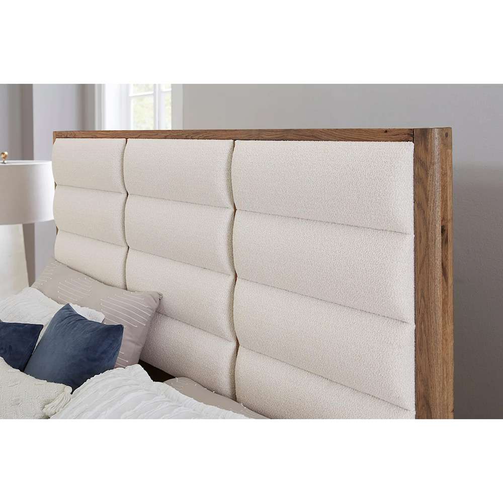 Vaughan Bassett - Crafted Oak - LMCo Home ErinS King Uph - White - 790-661A-166A-822A veiw 4