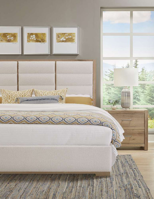 Vaughan Bassett - Crafted Oak - LMCo Home ErinS King Uph - White - 795-661A-166A-822A veiw 2