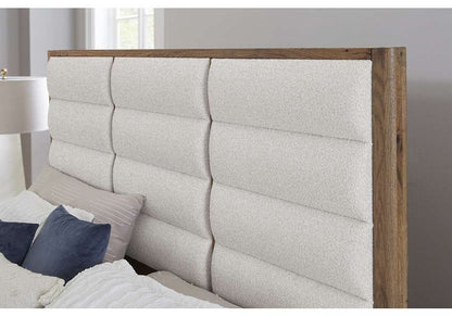 Vaughan Bassett - Crafted Oak - LMCo Home ErinS Queen Uph - Oatmeal - 790-551B-155B-822B veiw 2