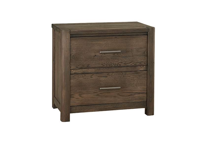Vaughan Bassett - Crafted Oak - LMCo Home Nightstand With 2 Drawers - 793-227 veiw 1