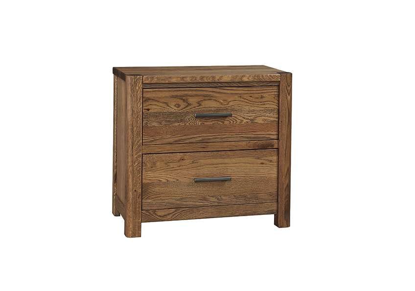 Vaughan Bassett - Crafted Oak - LMCo Home Nightstand With 2 Drawers - 790-227 veiw 1