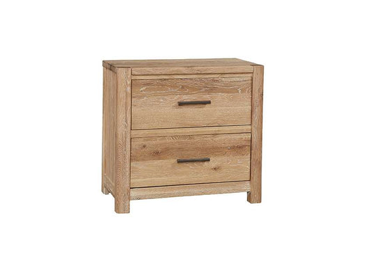 Vaughan Bassett - Crafted Oak - LMCo Home Nightstand With 2 Drawers - 795-227 veiw 1
