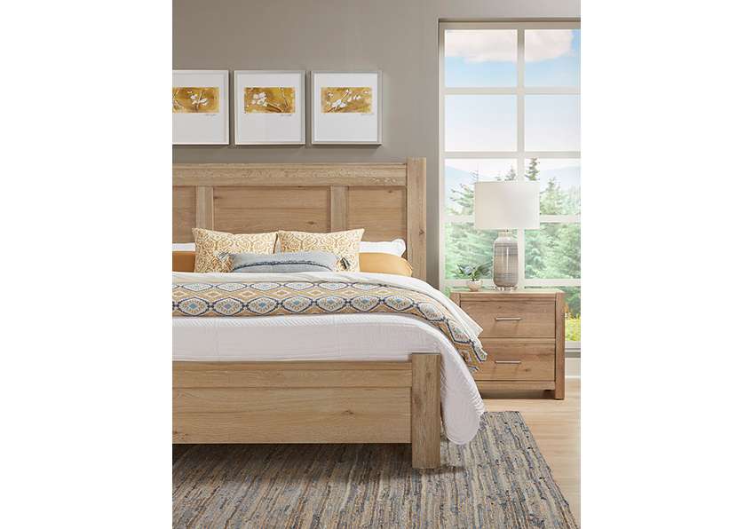 Vaughan Bassett - Crafted Oak - LMCo Home Nightstand With 2 Drawers - 795-227 veiw 3