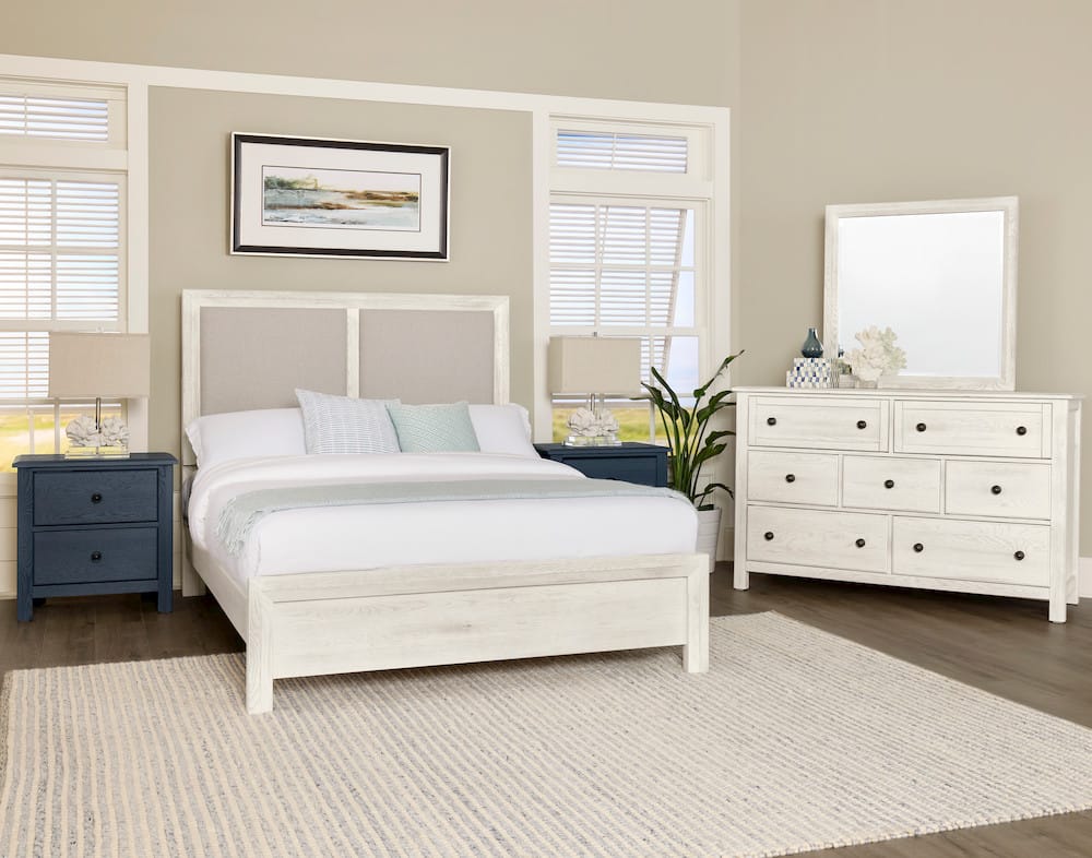 Vaughan Bassett - Custom Express - Queen Upholstered Bed-Pebble - 124-551-155-054-922  view 2