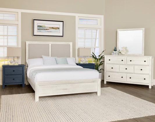 Vaughan Bassett - Custom Express - Queen Upholstered Bed-Pebble - 124-551-155-054-922  view 2