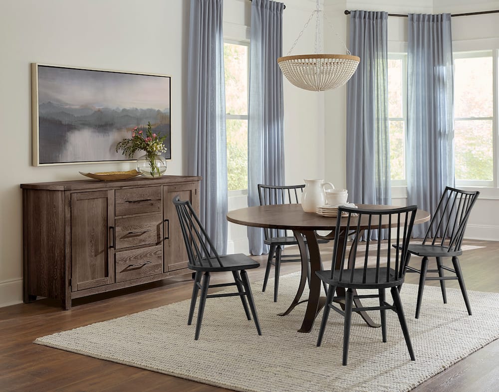 Vaughan Bassett - Dovetail - 48" Round Table And Base - Aged Grey - 753-202-048  view 3