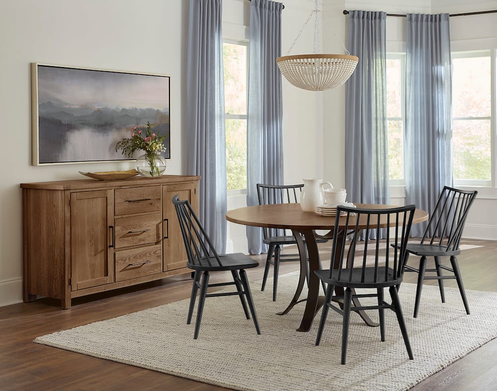 Vaughan Bassett - Dovetail - Black Spindle Side Chair - 752-045  view 2