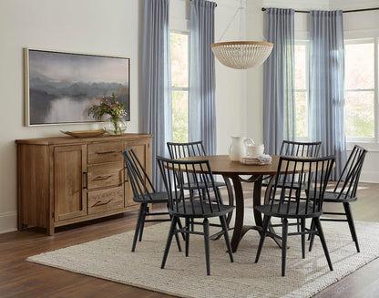 Vaughan Bassett - Dovetail - Black Spindle Side Chair - 752-045  view 3