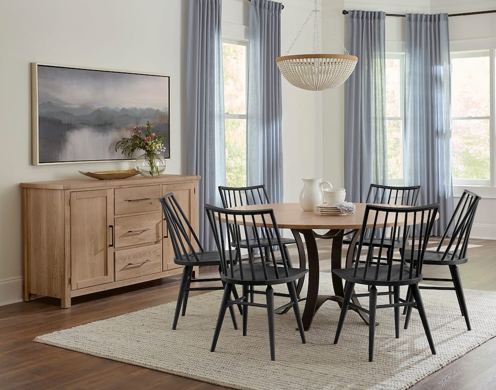 Vaughan Bassett - Dovetail - Black Spindle Side Chair - 755-045  view 2