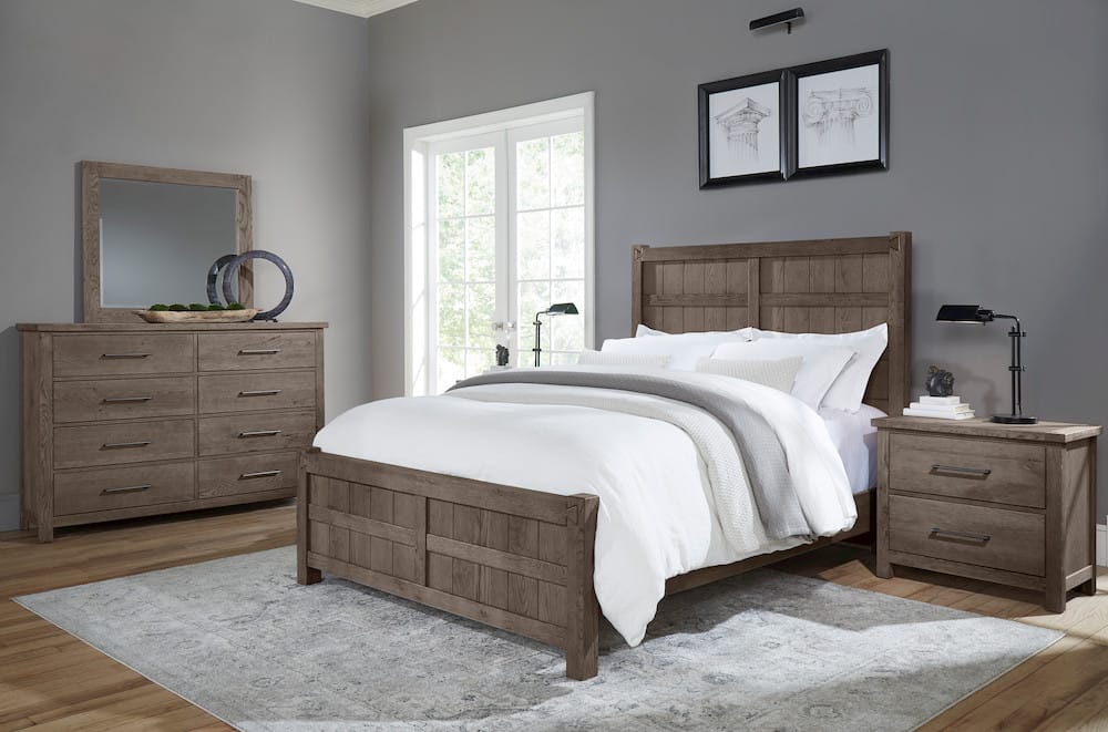 Vaughan Bassett - Dovetail - Cal King Board & Batten Bed - Mystic Grey - 751-669-966-944-MS2  view 3