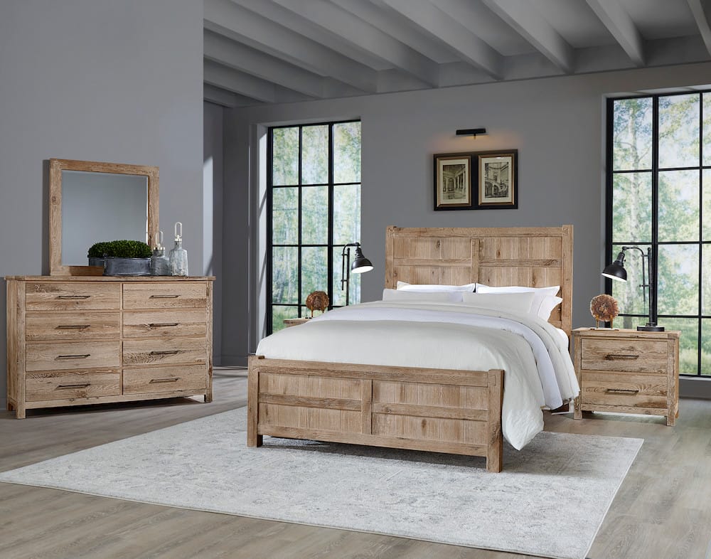 Vaughan Bassett - Dovetail - Cal King Board & Batten Bed - Sun Bleached White - 754-669-966-944-MS2  view 3
