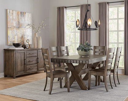 Vaughan Bassett - Dovetail - Dovetail 96 In. Dining Table - Aged Grey - 753-600-602  view 2