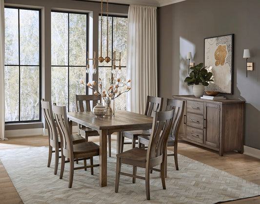 Vaughan Bassett - Dovetail - Friendship Table - 60" - Aged Grey - 753-300  view 2