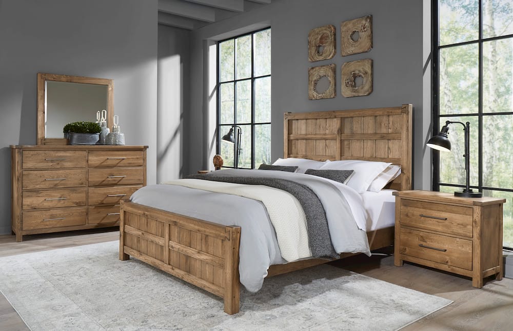Vaughan Bassett - Dovetail - King Board & Batten Bed - Natural - 752-669-966-922-MS2  view 4