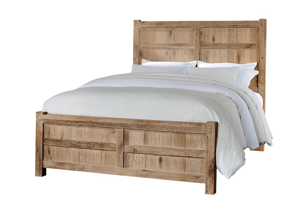 Vaughan Bassett - Dovetail - King Board & Batten Bed - Sun Bleached White - 754-669-966-922-MS2  view 1