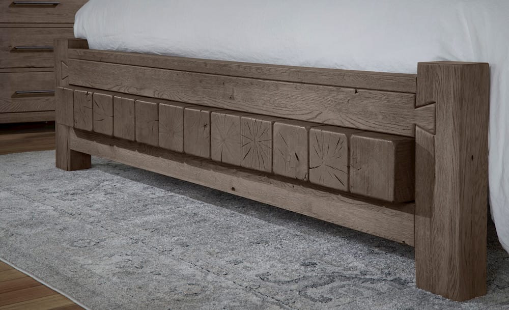 Vaughan Bassett - Dovetail - Queen Poster Bed With 6X6 Fb - Mystic Grey - 751-558-155-922  view 6