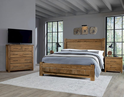 Vaughan Bassett - Dovetail - Queen Poster Bed With 6X6 Fb - Natural - 752-558-155-922  view 6