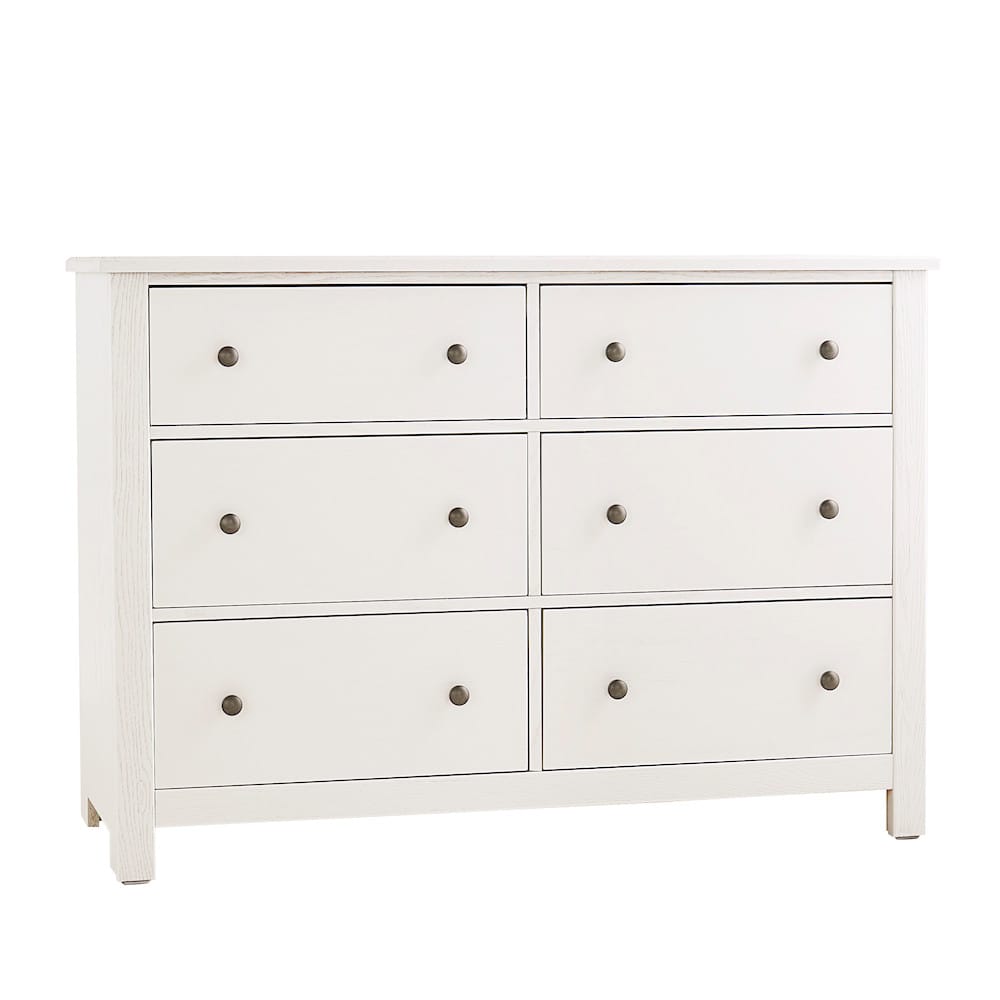 Vaughan Bassett - Fundamentals - Dresser - 6 Drwr - White - 16-002  view 1
