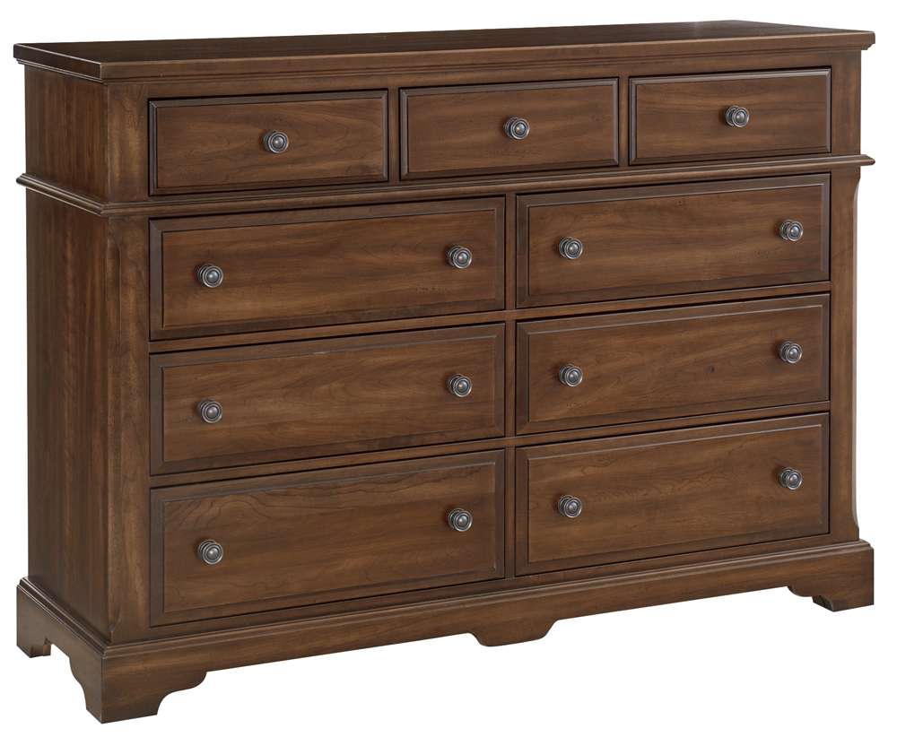 Vaughan Bassett - Heritage Bureau with 9 Drawers in Amish Cherry - 110-003 veiw 1