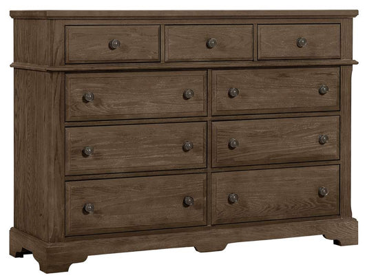 Vaughan Bassett - Heritage Bureau with 9 Drawers in Cobblestone Oak - 112-003 veiw 1