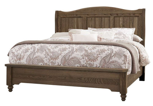 Vaughan Bassett - Heritage California King Sleigh Bed in Cobblestone Oak - 112-663-166-744-MS2 veiw 1