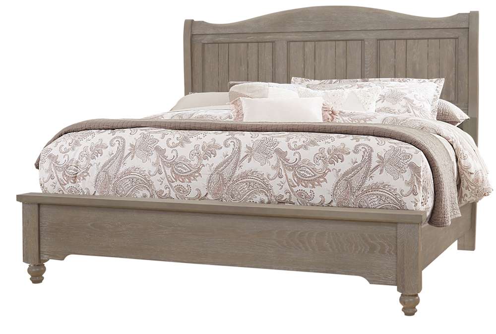 Vaughan Bassett - Heritage California King Sleigh Bed in Greystone - 114-663-166-744-MS2 veiw 1