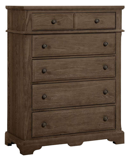 Vaughan Bassett - Heritage Chest with 5 Drawers in Cobblestone Oak - 112-115 veiw 1