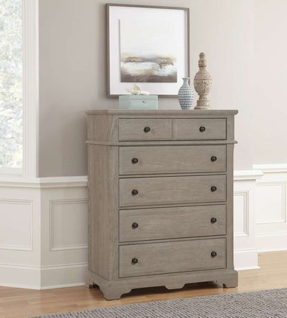 Vaughan Bassett - Heritage Chest with 5 Drawers in Greystone - 114-115 veiw 2