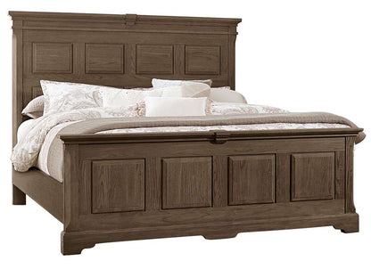 Vaughan Bassett - Heritage King Mansion Bed in Cobblestone Oak - 112-669-966-733-MS2 veiw 1