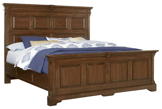 Vaughan Bassett - Heritage King Mansion Bed With Decorative Rails in Amish Cherry - 110-669-966-833-MS2 veiw 1