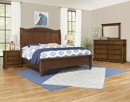 Vaughan Bassett - Heritage King Sleigh Bed in Amish Cherry - 110-663-166-733-MS2 veiw 3
