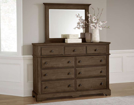 Vaughan Bassett - Heritage Landscape Mirror in Cobblestone Oak - 112-446 veiw 2