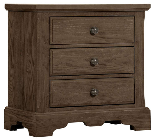 Vaughan Bassett - Heritage Night Stand with 3 Drawers in Cobblestone Oak - 112-227 veiw 1