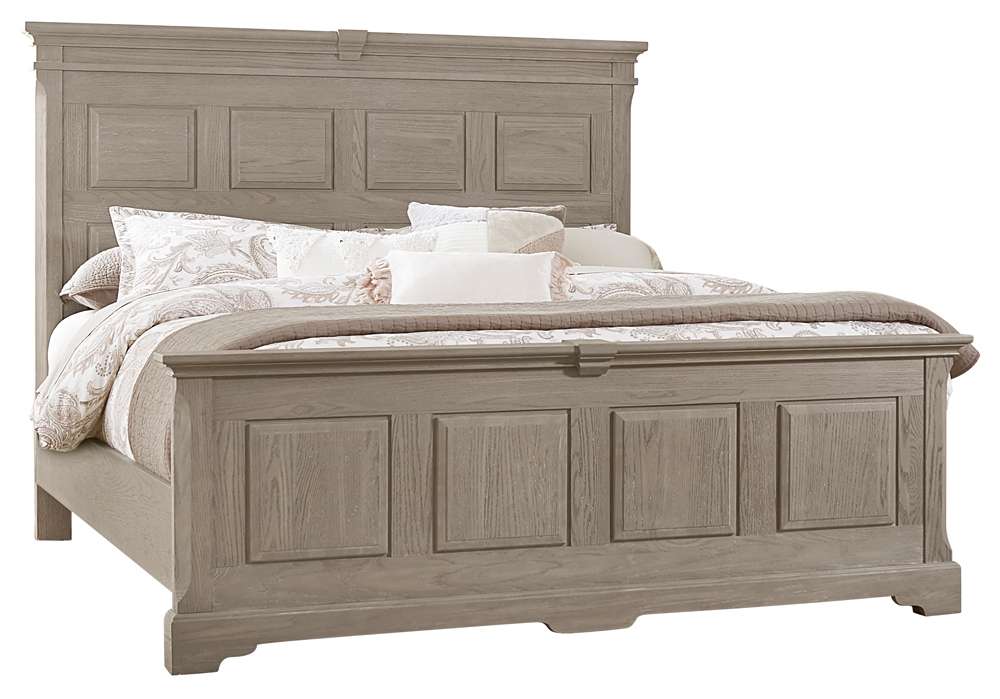 Vaughan Bassett - Heritage Queen Mansion Bed in Greystone - 114-559-955-722 veiw 1